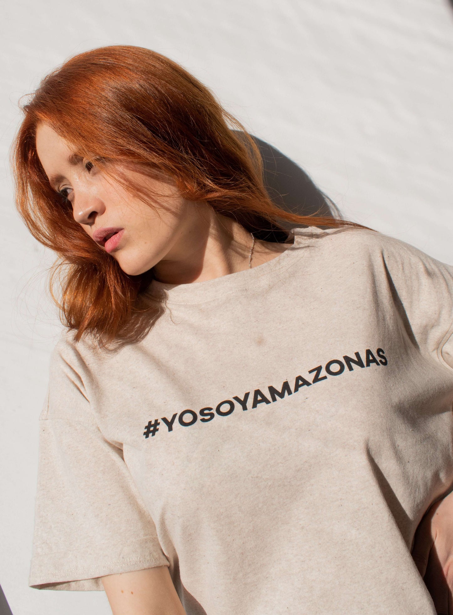 T-Shirt #YoSoyAmazonas algodão e PET reciclado