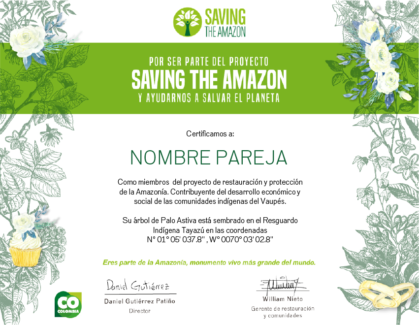 Un árbol para un matrimonio - Saving The Amazon